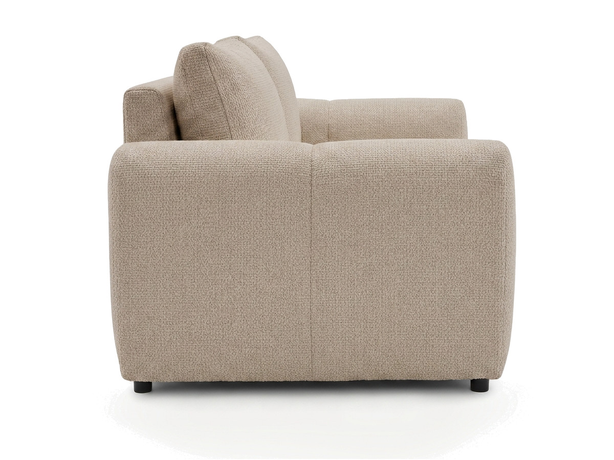 Sofa rozkładana z systemem włoskim 3-osobowa FUJI gładka tkanina