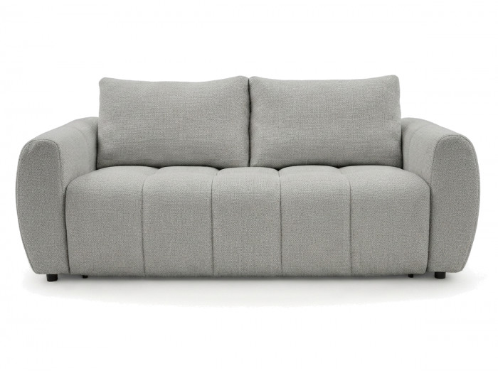 Canapé droit convertible ouverture express 3 places FUJI tissu lisse