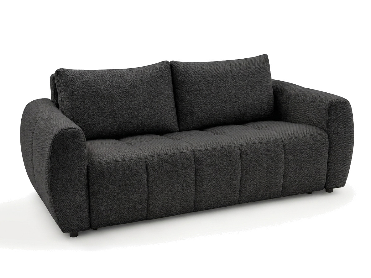 Sofa rozkładana z systemem włoskim 3-osobowa FUJI gładka tkanina