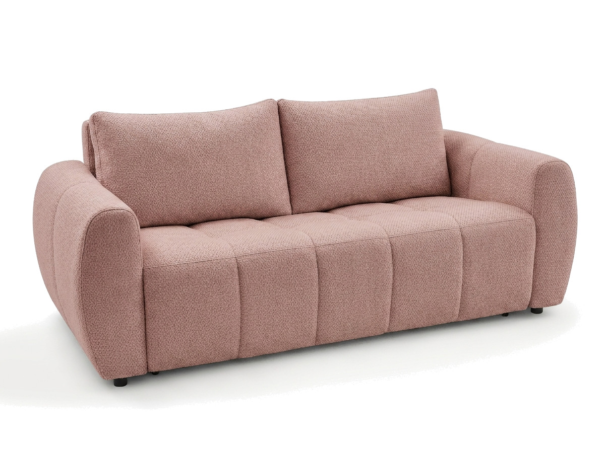 Sofa rozkładana z systemem włoskim 3-osobowa FUJI gładka tkanina