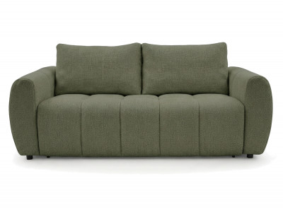 Canapé droit convertible ouverture express 3 places FUJI tissu chiné