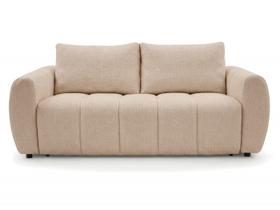 Canapé droit convertible ouverture express 3 places FUJI tissu chiné