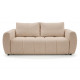 Canapé droit convertible ouverture express 3 places FUJI tissu lisse