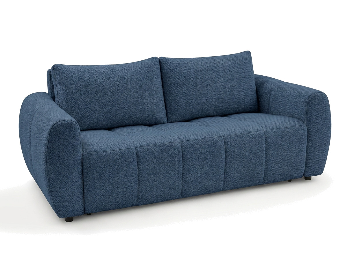 Sofa rozkładana z systemem włoskim 3-osobowa FUJI gładka tkanina