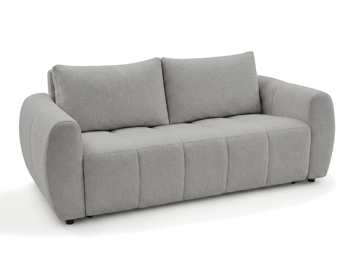 Sofa rozkładana z systemem włoskim 3-osobowa FUJI gładka tkanina