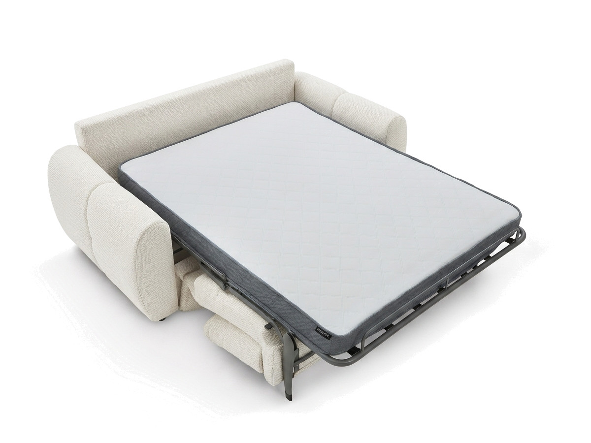 Canapé droit convertible ouverture express 3 places FUJI  tissu chiné