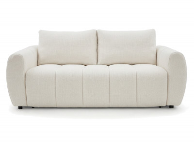Canapé droit convertible ouverture express 3 places FUJI tissu chiné