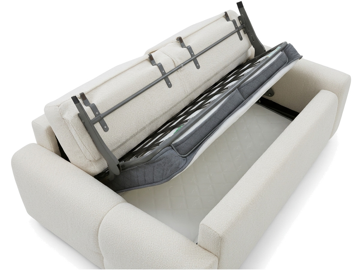 Canapé droit convertible ouverture express 3 places FUJI  tissu chiné