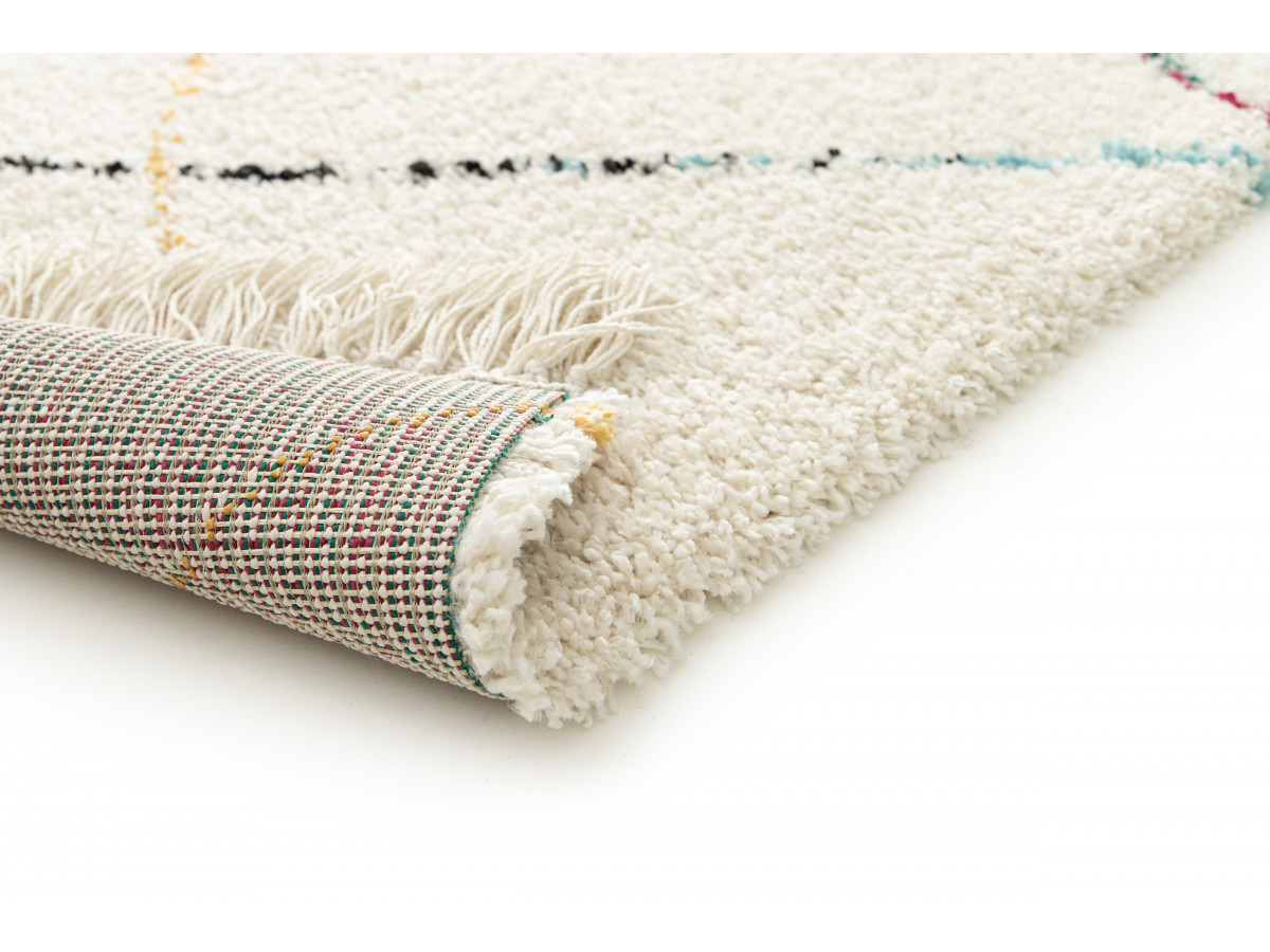 Tapis poils longs LISE motif graphique — vue 4