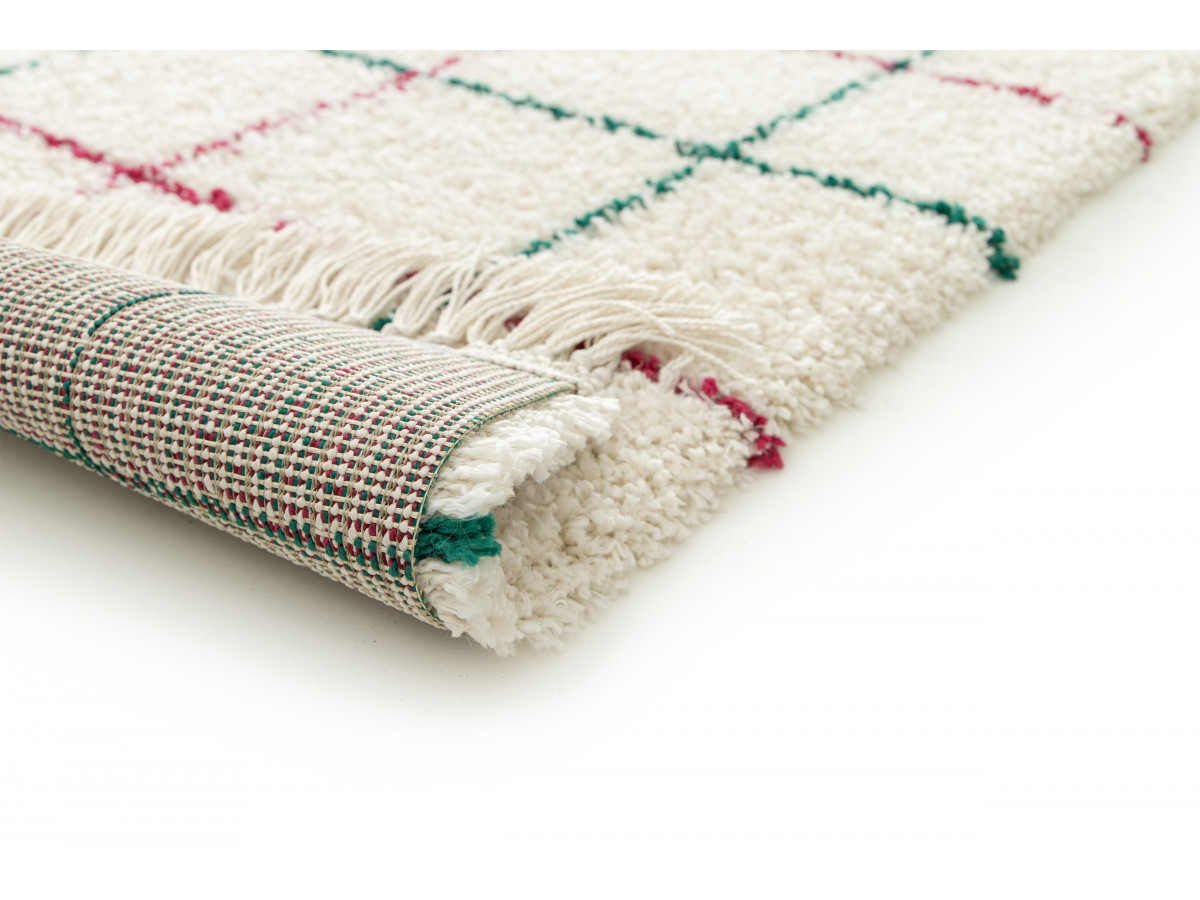Tapis poils longs GOZA motif graphique — vue 4