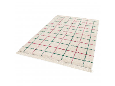 Tapis poils longs GOZA motif graphique