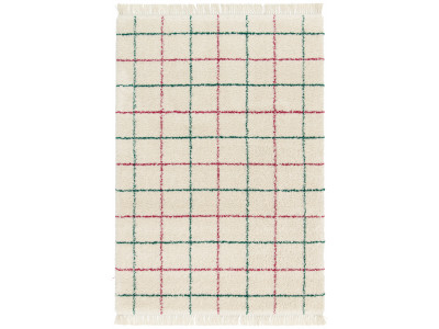 Tapis poils longs GOZA motif graphique