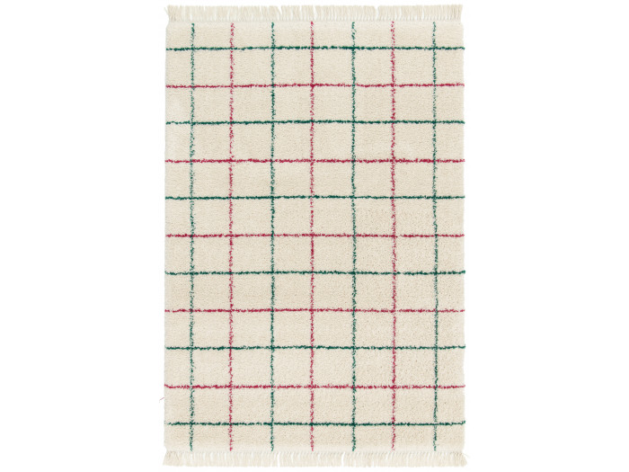 Tapis poils longs GOZA motif graphique