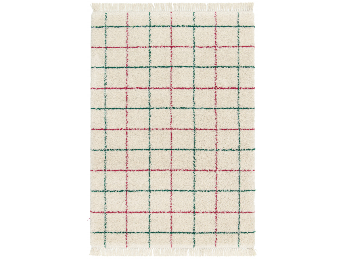 Tapis poils longs GOZA motif graphique
