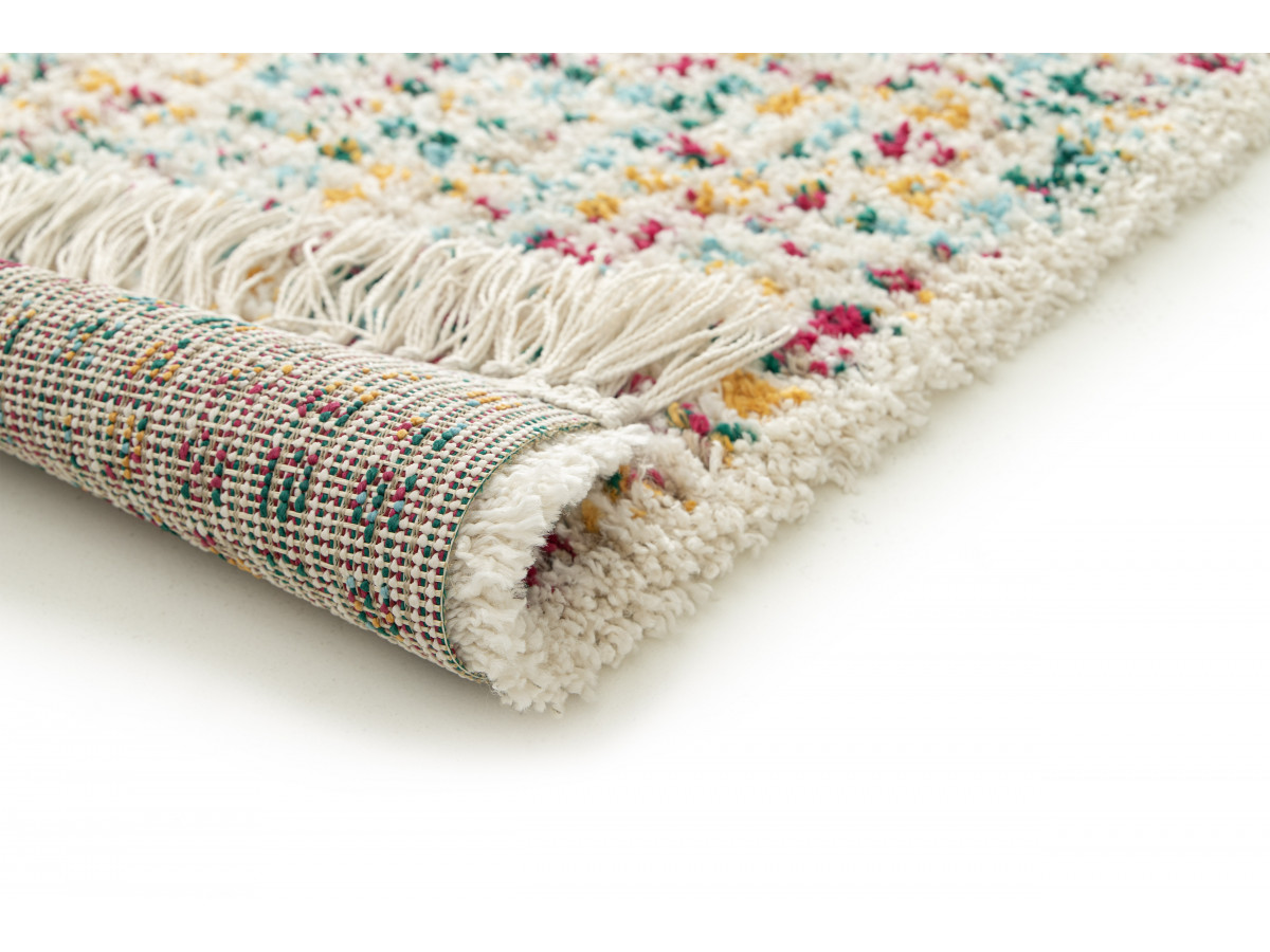 Tapis poils longs MARI motif abstrait — vue 4