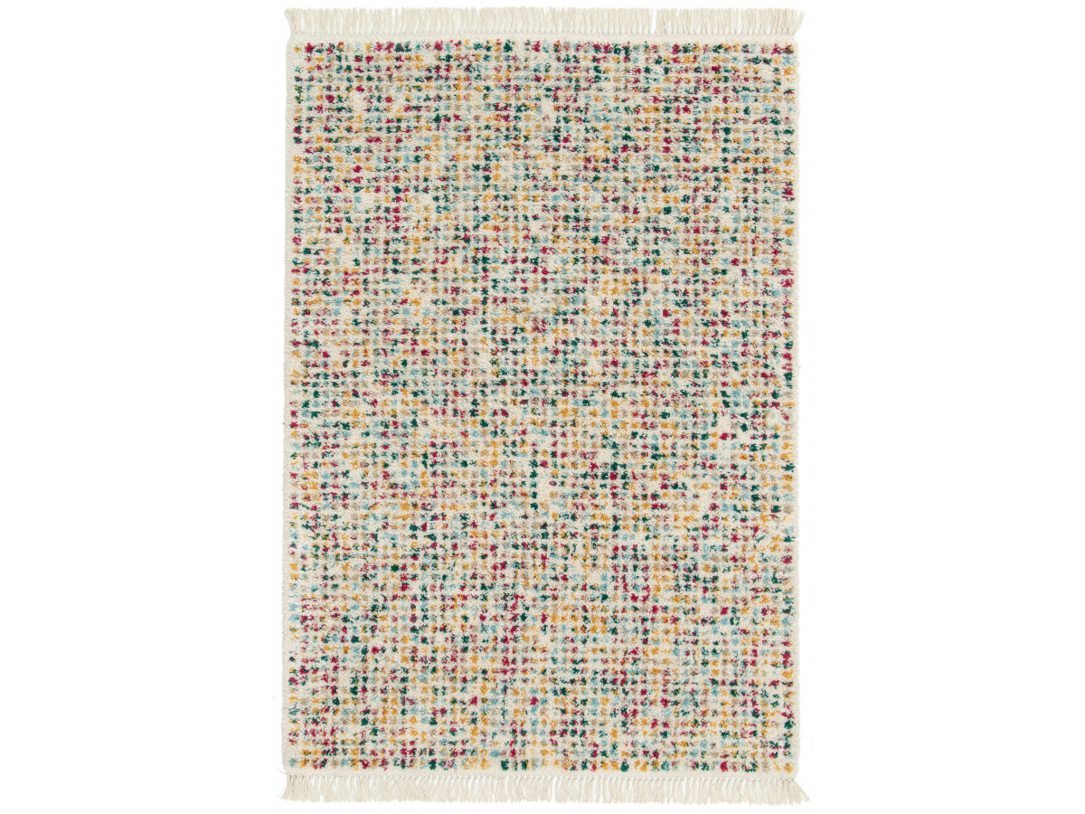 Tapis poils longs MARI motif abstrait