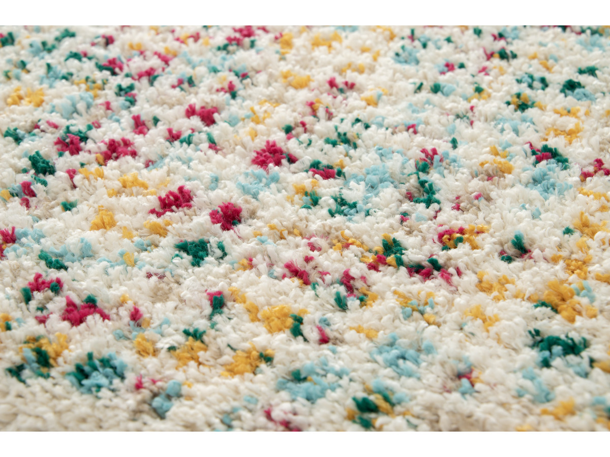 Tapis poils longs MARI motif abstrait — vue 6