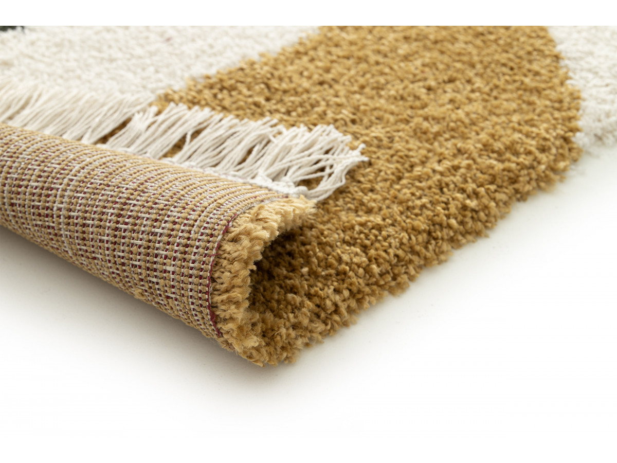 Tapis poils longs REO motif abstrait