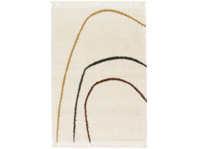 Tapis poils longs SIMY motif abstrait