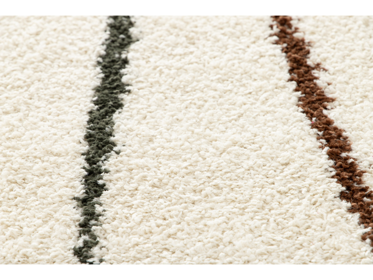 Tapis poils longs SIMY motif abstrait