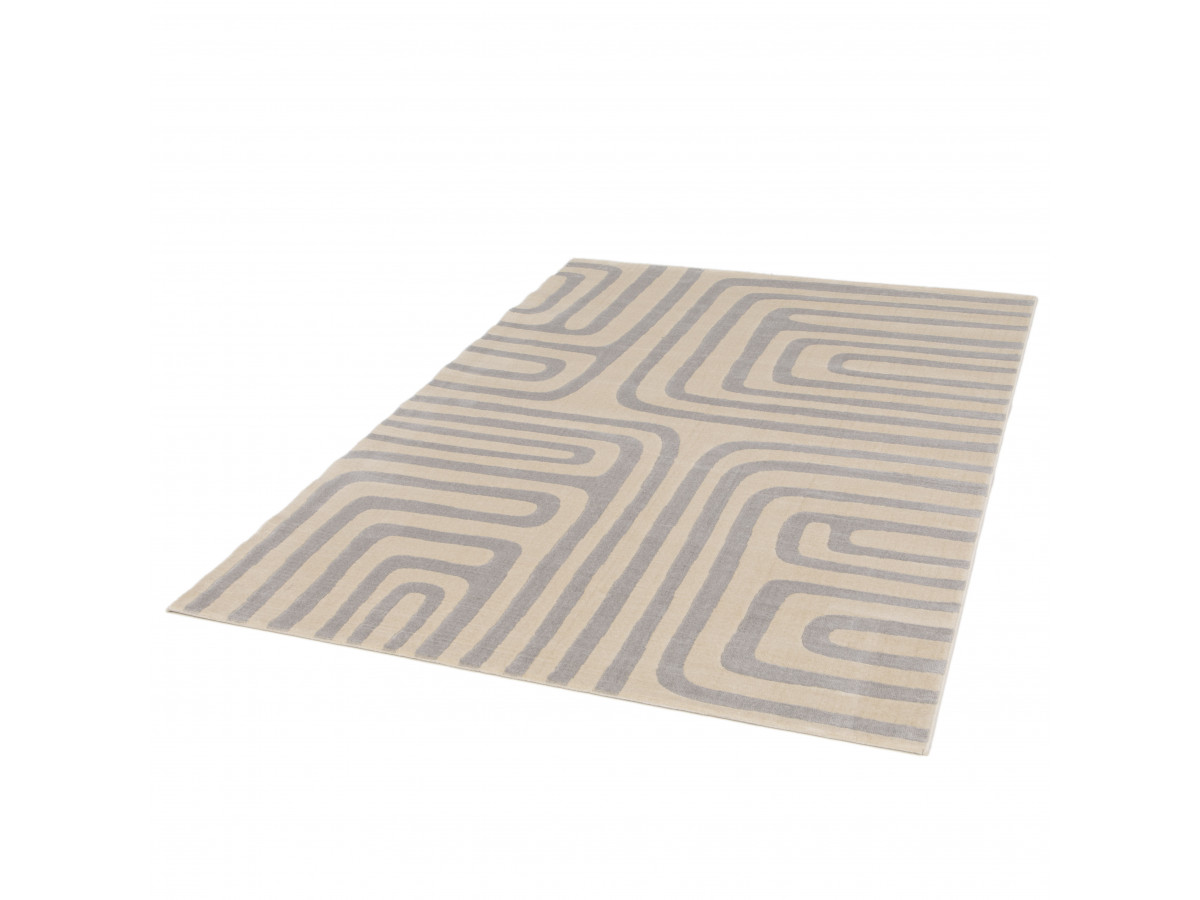 Tapis poils ras GOBI motif graphique