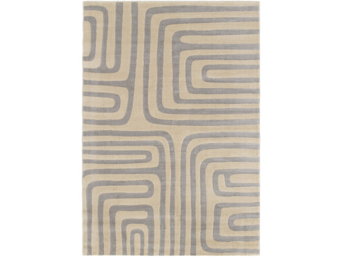 Tapis poils longs GOBI motif graphique