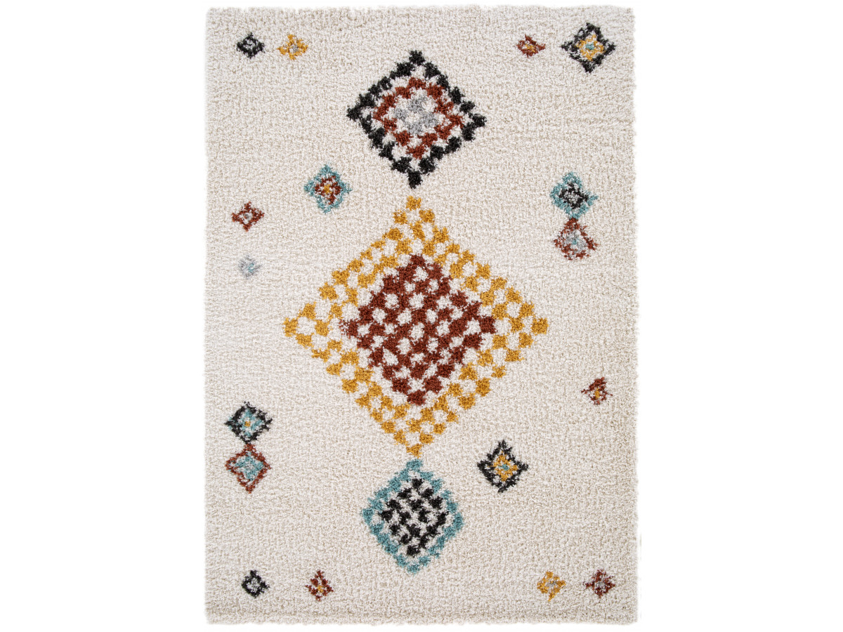 Tapis poils longs NATO motif berbère