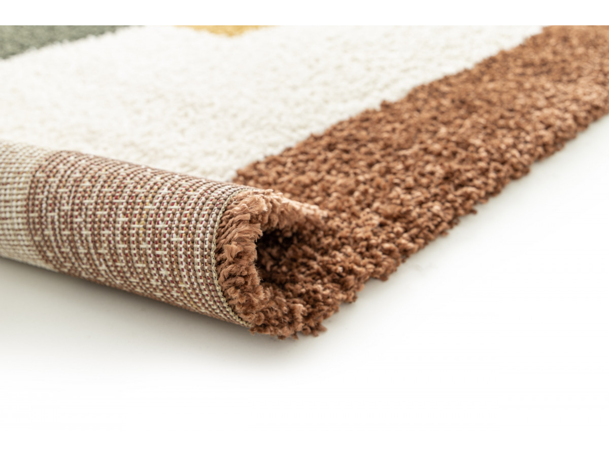 Tapis poils longs YAMI motif graphique — vue 4
