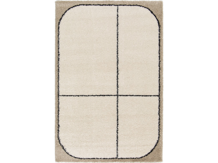 Tapis poils longs EDRY motif graphique