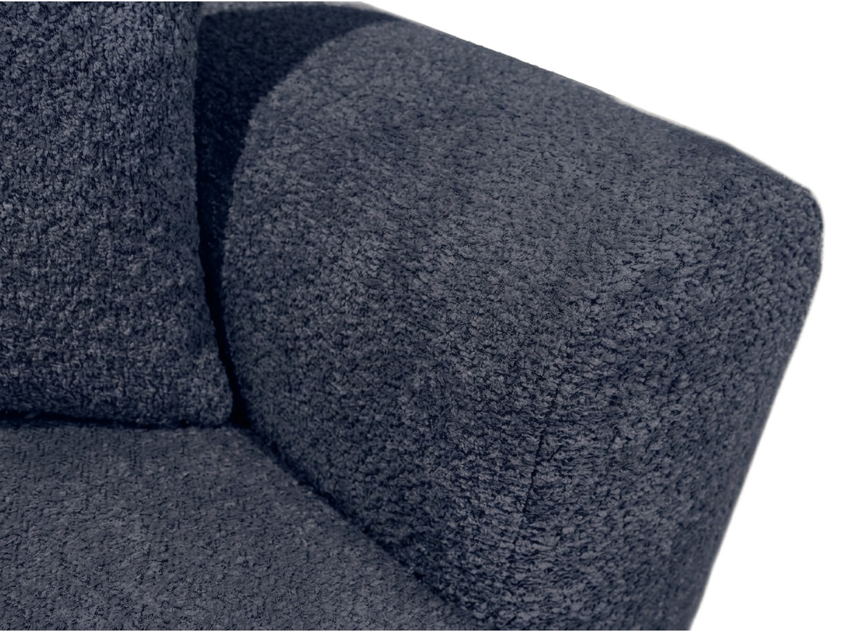 Sofa prosta 3-osobowa rozkładana ROXELANE tkanina bouclé
