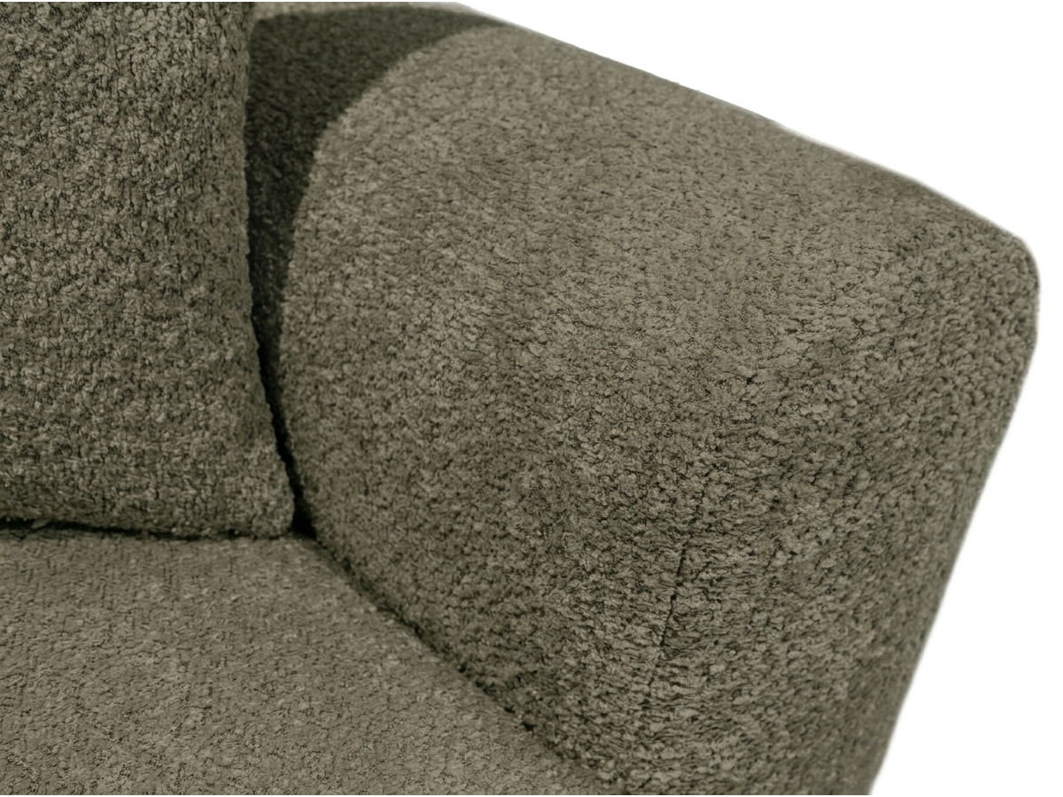 Sofa prosta 3-osobowa rozkładana ROXELANE tkanina bouclé