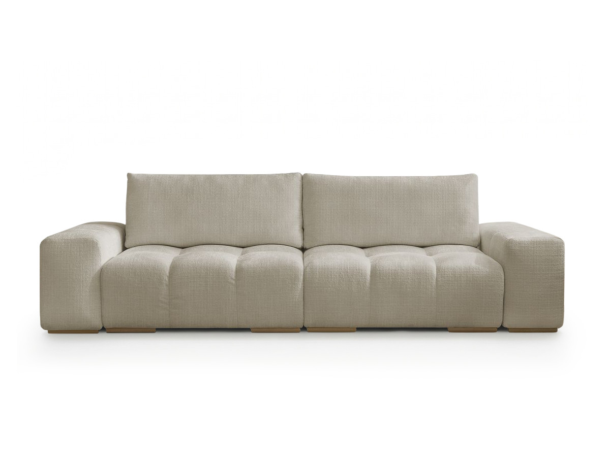 Canapé droit convertible coffre ANAKIN texturé beige — vue 3