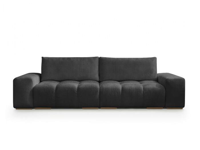 Canapé droit convertible coffre ANAKIN tissu texturé