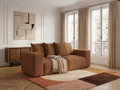 Canapé droit fixe modulable VOLTAIRE tissu chiné