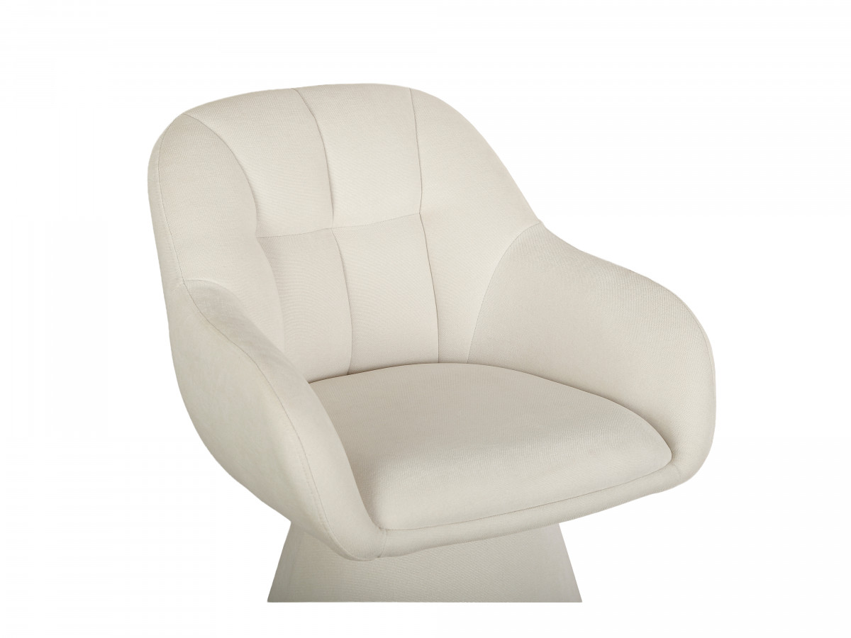 Chaise pivotante KIM tissu texturé