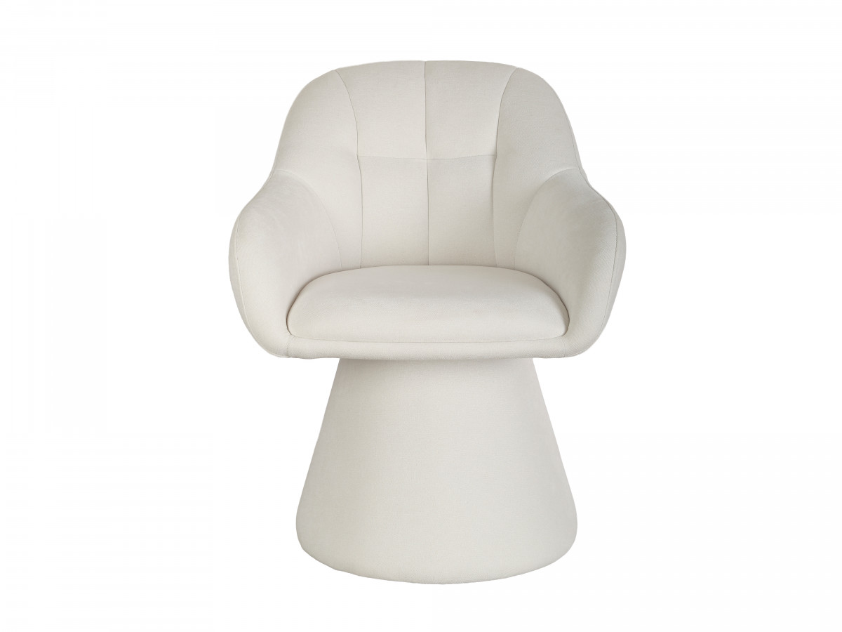 Chaise pivotante KIM tissu texturé