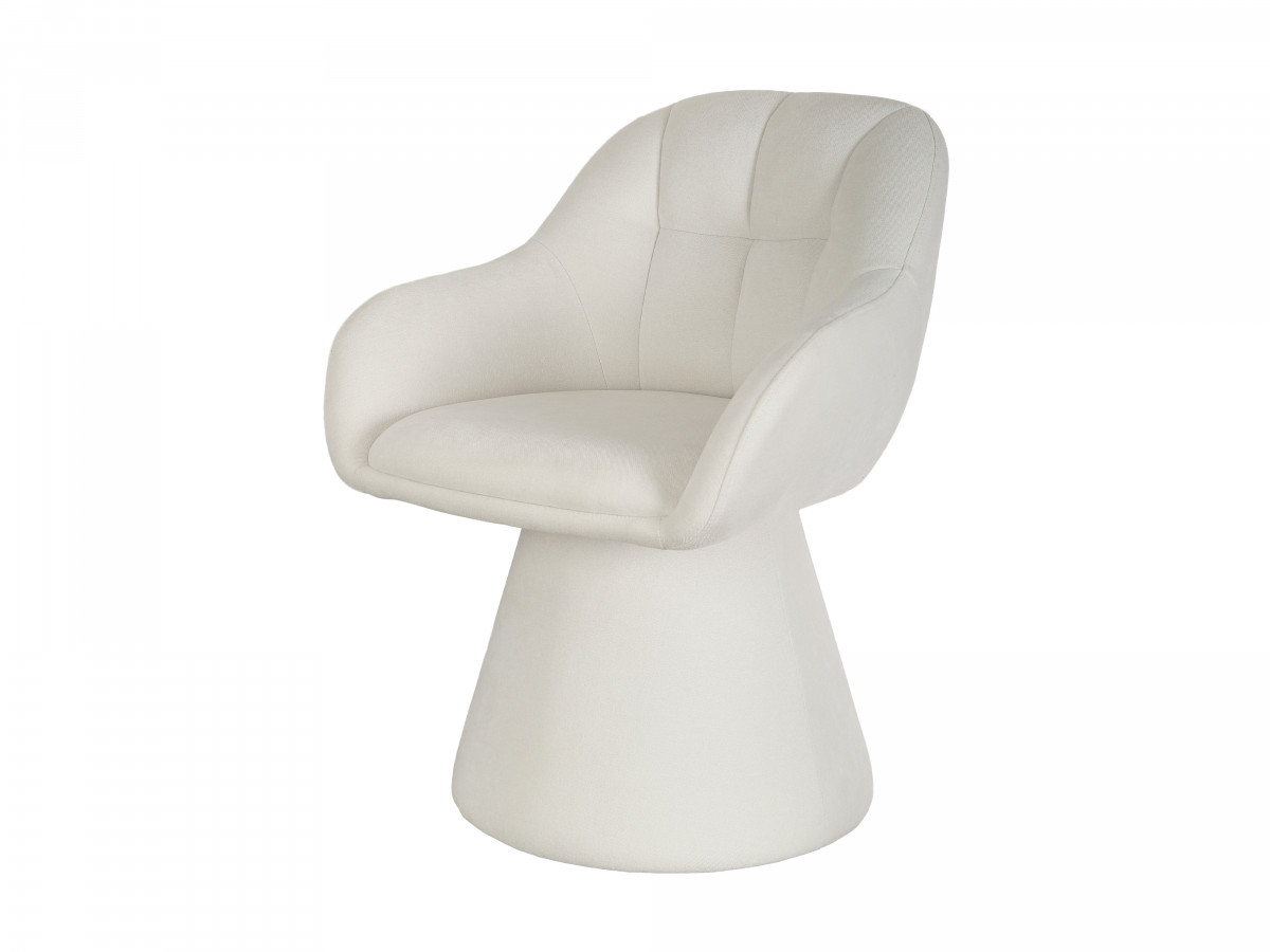 Chaise pivotante KIM tissu texturé