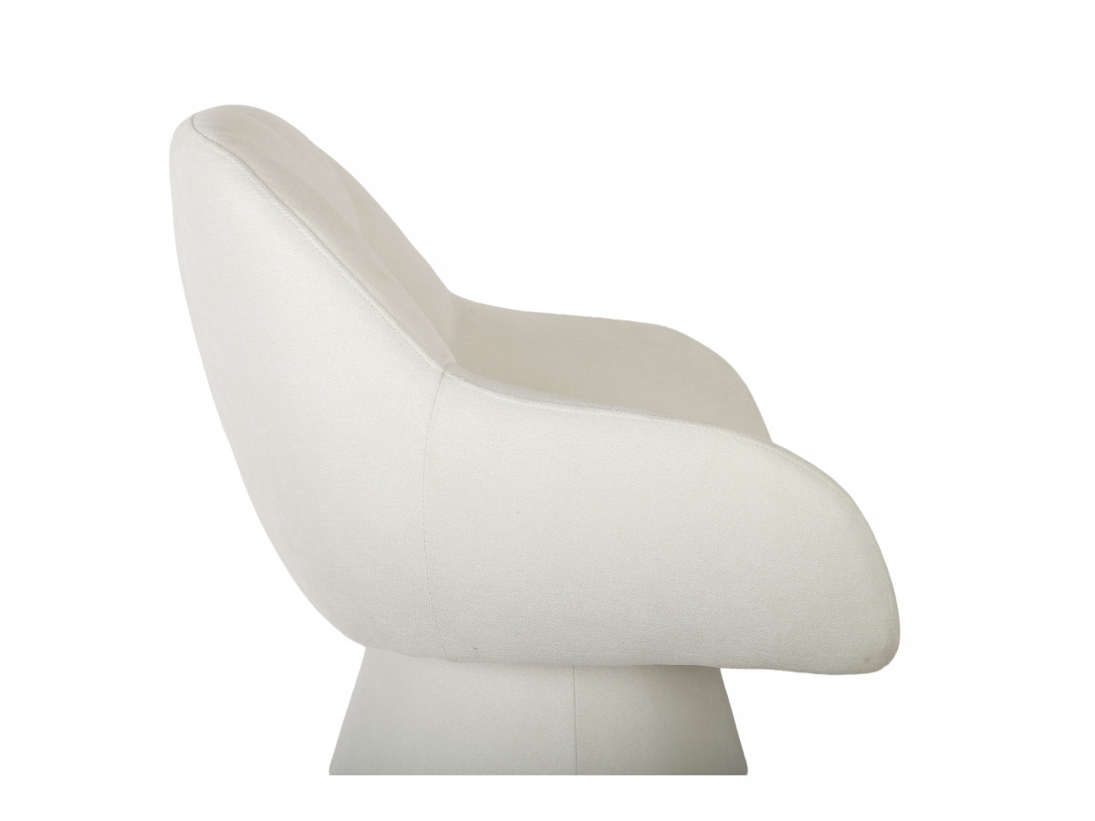 Chaise pivotante KIM tissu texturé