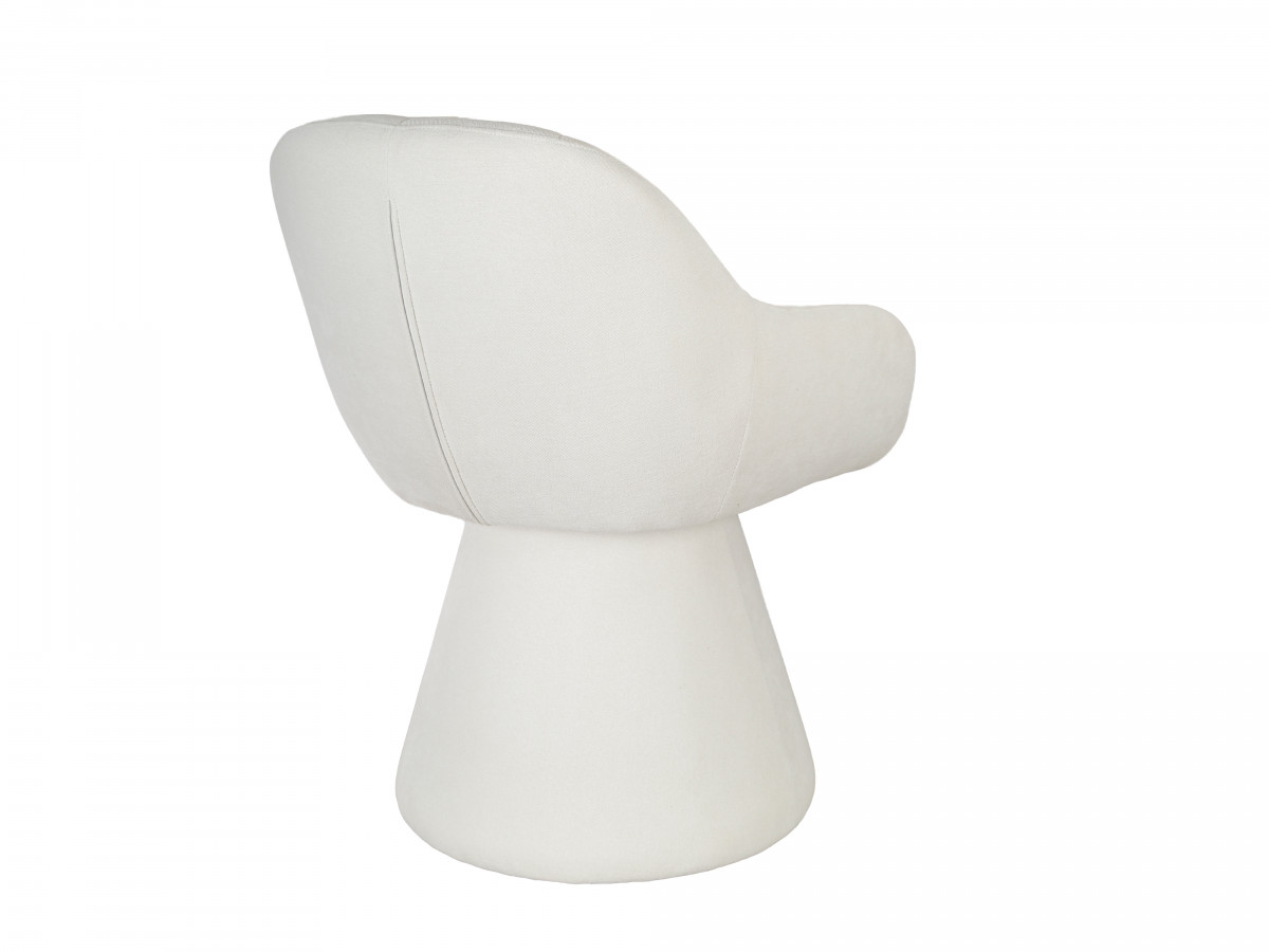 Chaise pivotante KIM tissu texturé