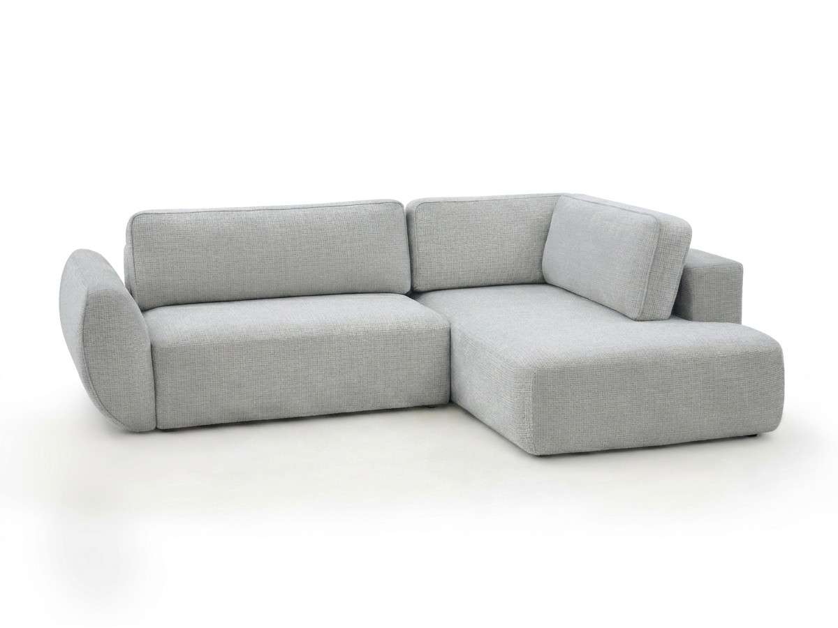 Sofa Moduł narożny L rozkładany z pojemnikiem DENISE tkanina strukturalna