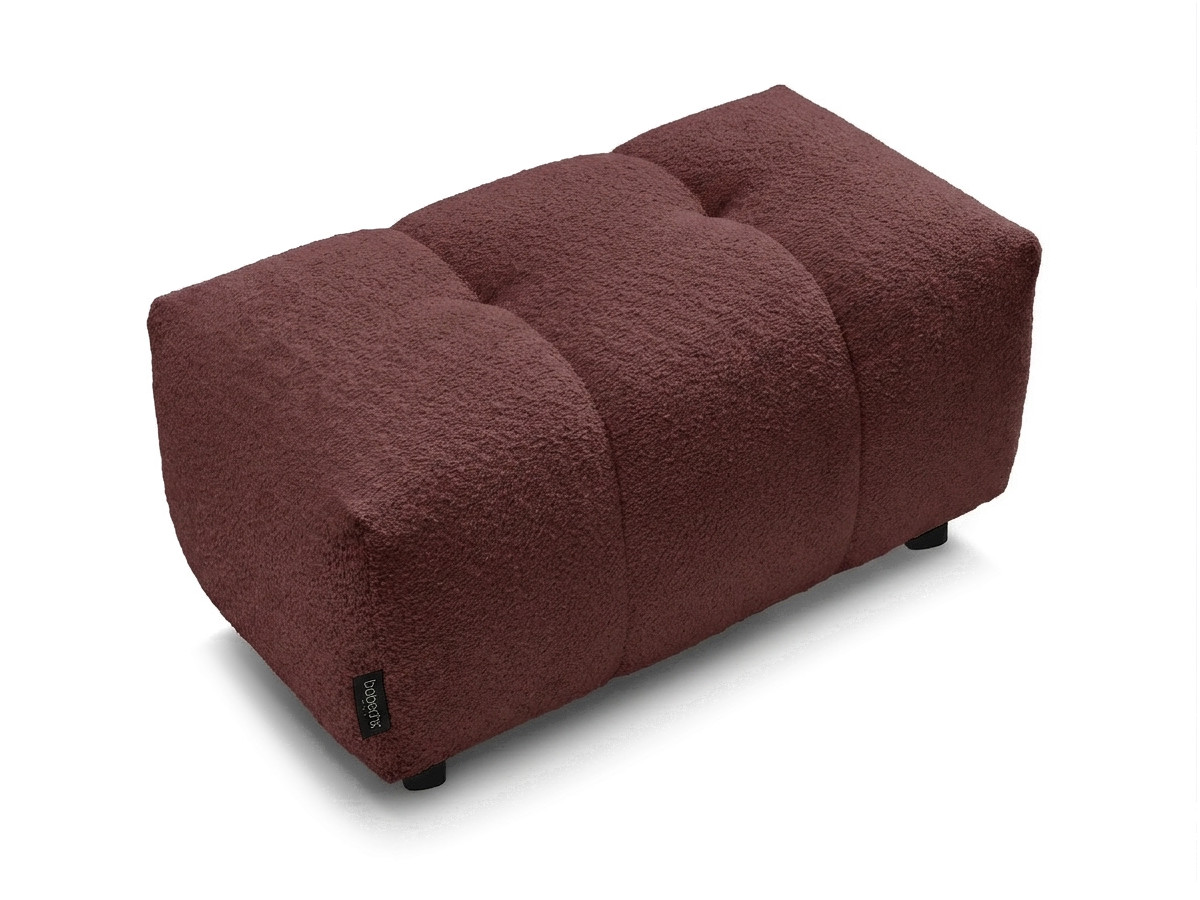 Pouf ROXELANE tissu bouclette