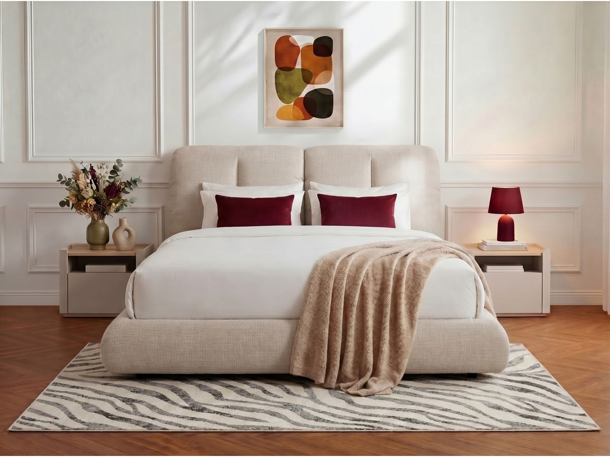 Lit bas FARO tissu chenille