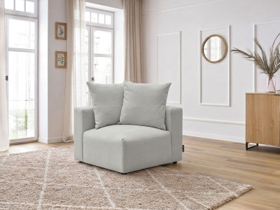 Angle pour canapé modulable VOLTAIRE tissu chiné
