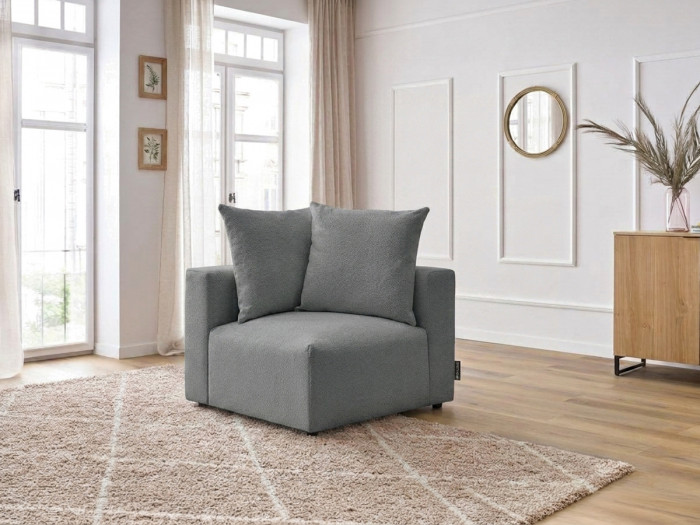 Angle pour canapé modulable VOLTAIRE tissu chiné