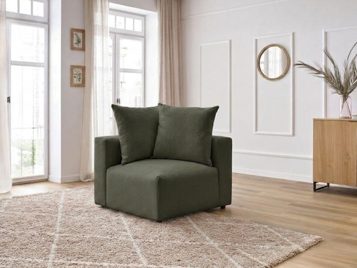 Angle pour canapé modulable VOLTAIRE tissu chiné