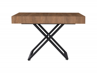 Table basse extensible et relevable ROMY effet bois