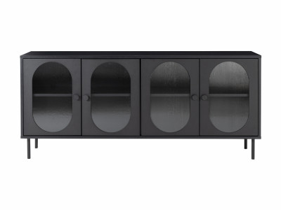 Buffet 4 portes verre fumé SOHAN