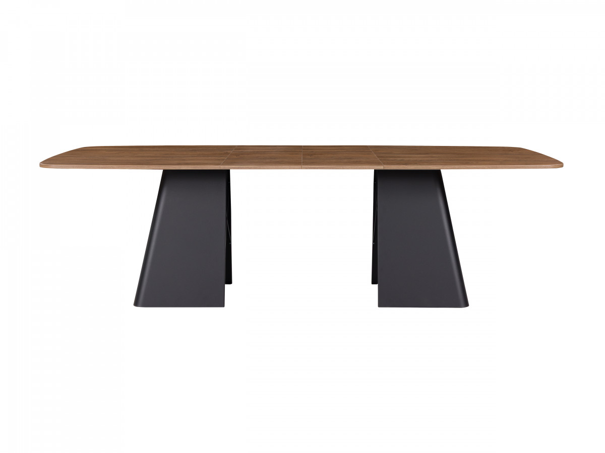 Uitschuifbare rechthoekige eettafel 180 cm JUDE houteffect