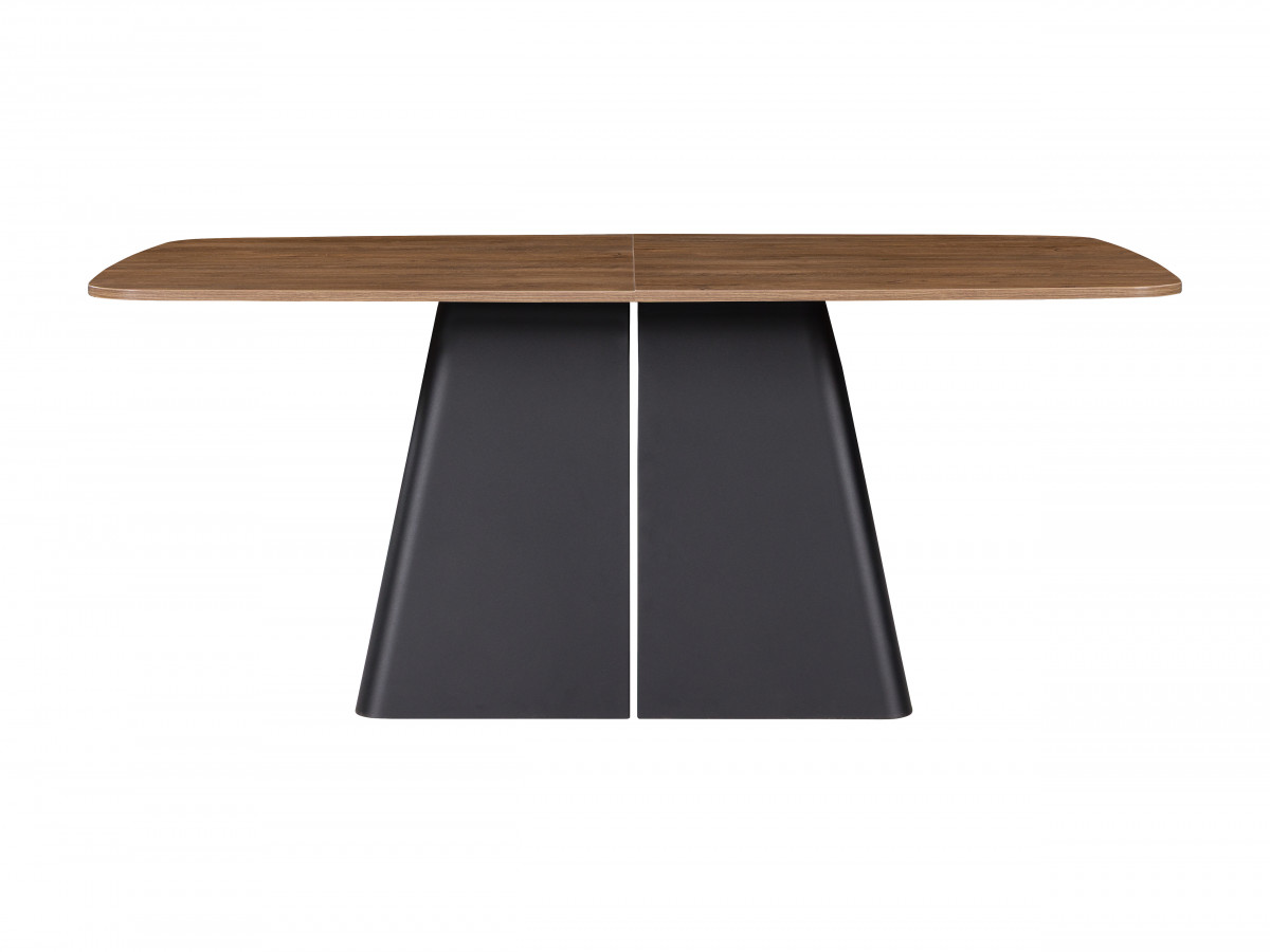 Uitschuifbare rechthoekige eettafel 180 cm JUDE houteffect