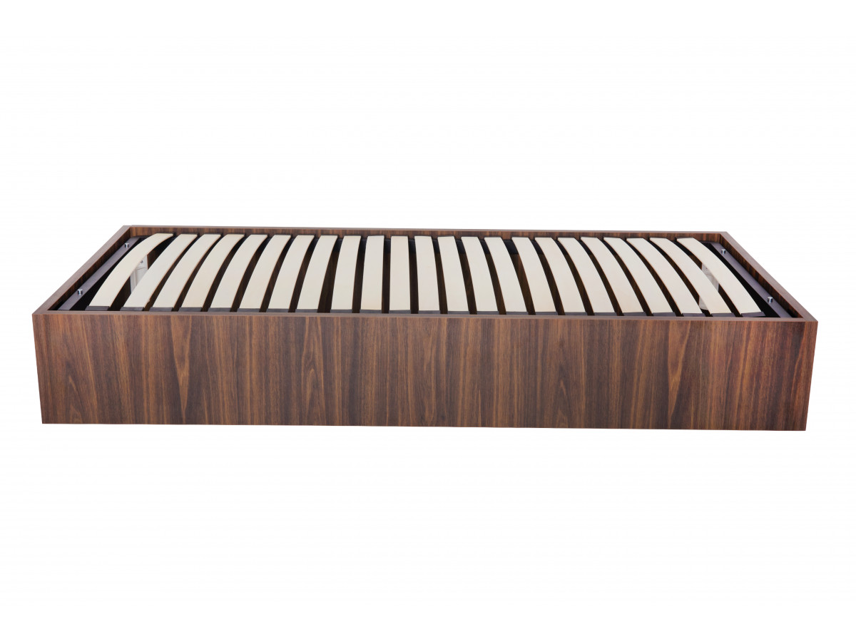 Sommier coffre NIRA rangement XL bois foncé — vue 5